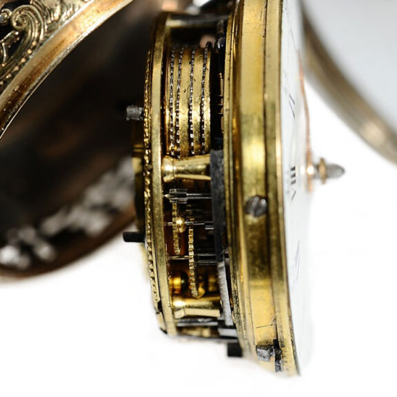English silver half quarter repeating pocket watch Circa 1768 English silver half quarter repeating pocket watch Circa 1768