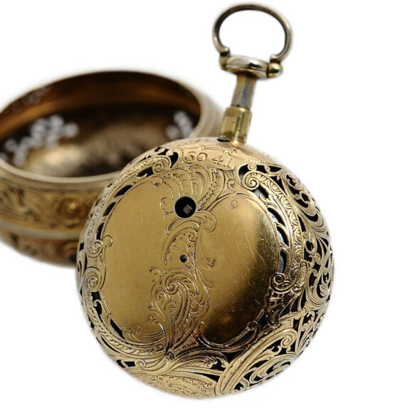 English silver half quarter repeating pocket watch Circa 1768 English silver half quarter repeating pocket watch Circa 1768