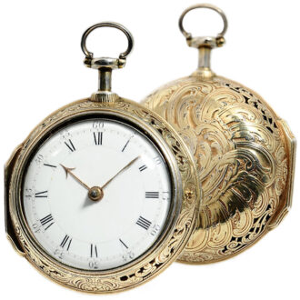 English silver half quarter repeating pocket watch Circa 1768