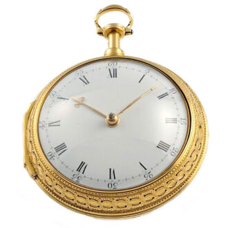 English self strike pair-cased repeating pocket watch Circa 1775