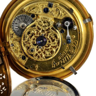 English self strike pair-cased repeating pocket watch Circa 1775