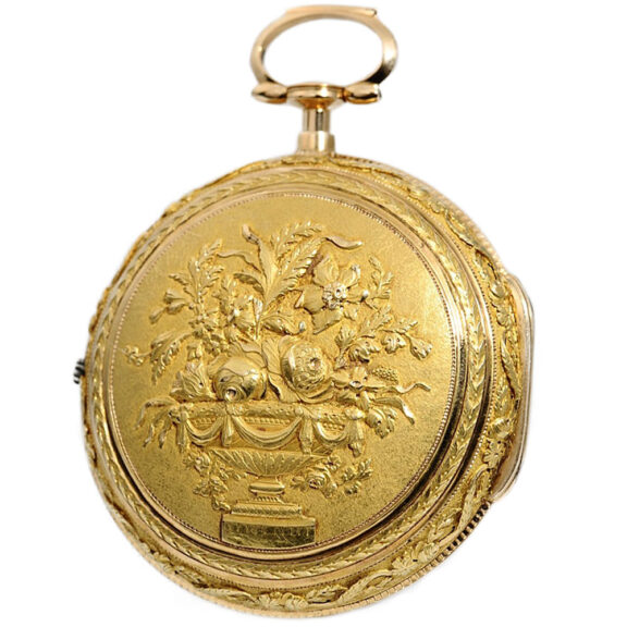 English pair-cased self strike verge pocket watch Circa 1630 English pair-cased self strike verge pocket watch Circa 1630