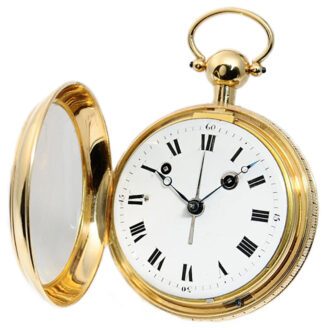 German gold quarter repeater with alarm Circa 1825