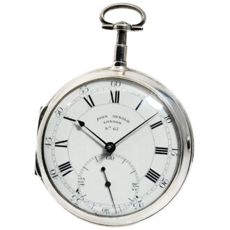 Rare large English silver pocket chronometer Circa 1797