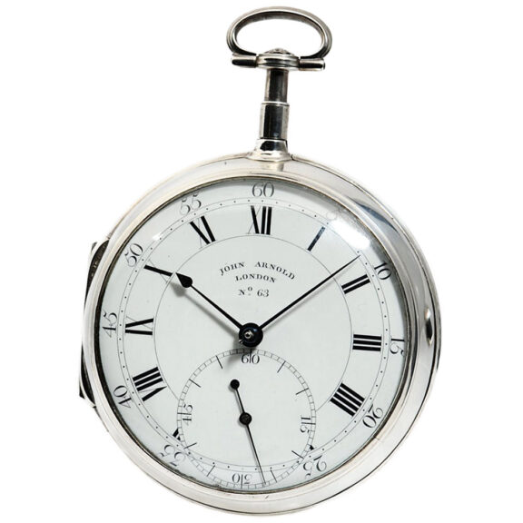 Rare large English silver pocket chronometer Circa 1797