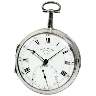 Rare and large English silver pocket chronometer Circa 1797