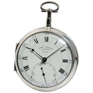 Rare large English silver pocket chronometer Circa 1797