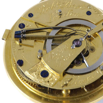 English temperature compensation pocket watch Circa 1790
