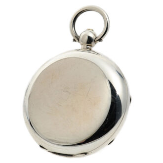 English silver lever deck watch with regulator dial Circa 1887