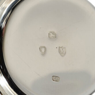 English silver lever deck watch with regulator dial Circa 1887