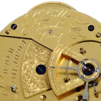 English duplex watch with 8 day power reserve Circa 1817