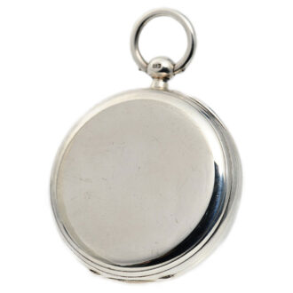 Rare English silver lever with one minute tourbillon Circa 1895