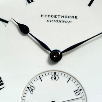 Rare English silver lever with one minute tourbillon Circa 1895