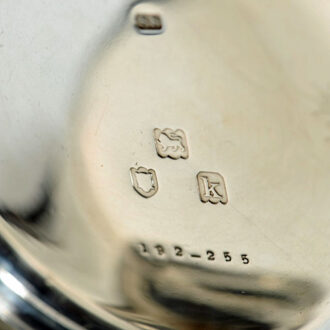 English heavy silver deck watch with carousel Circa 1905