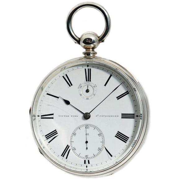Finnish chronometer with power reserve indicator Circa 1870