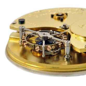 Heavy English precision watch with minute tourbillon Circa 1927