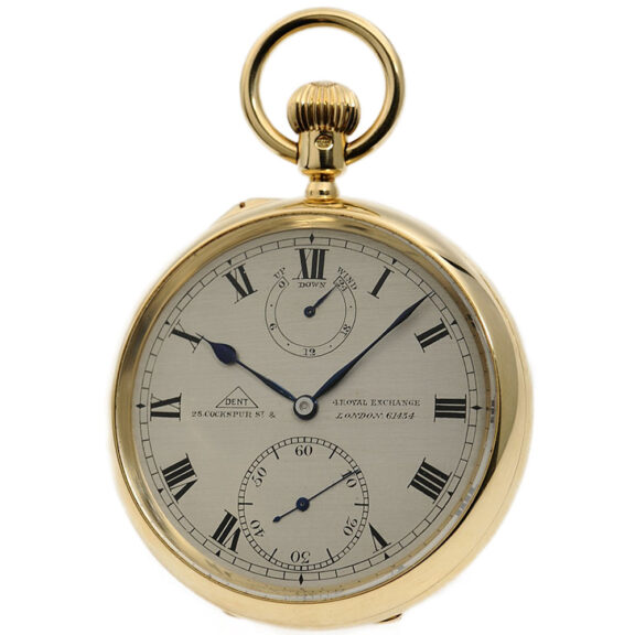 Heavy English precision watch with minute tourbillon Circa 1927
