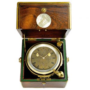 English ship’s chronometer with power reserve Circa 1859
