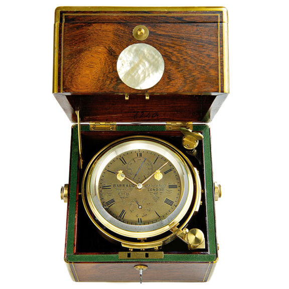 English ship’s chronometer with power reserve Circa 1859