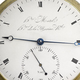 French chronometer with pivoted detent escapement Circa 1831