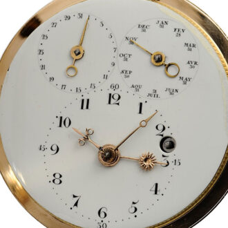 Swiss watch with calendar and equation of time Circa 1795