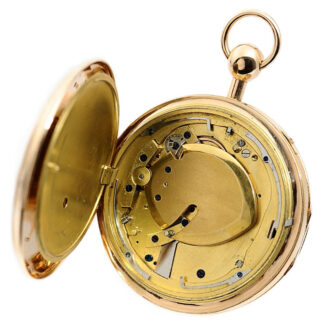 Swiss pocket repeater with early automatic winding Circa 1810