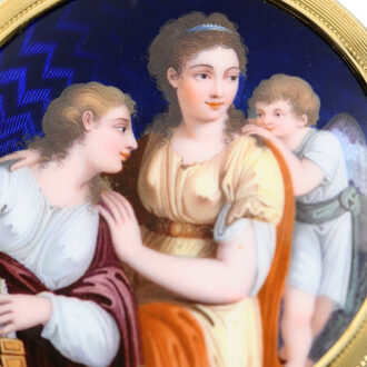 Swiss decorative gold and enamel verge pocket watch Circa 1796