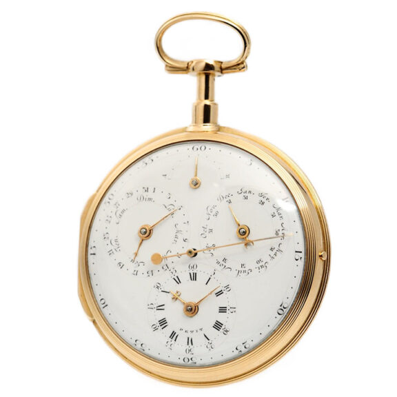 Swiss gold automatic watch with full calendar Circa 1788