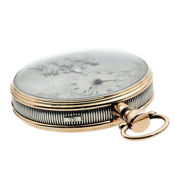 Swiss quarter repeating duplex with Jacquemarts Circa 1820 Swiss quarter repeating duplex with Jacquemarts Circa 1820