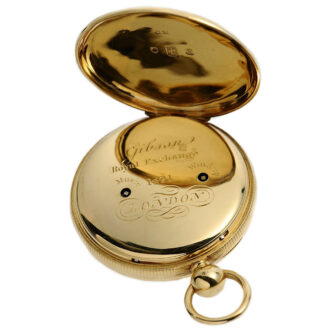 English heavy gold pocket watch with musical movement Circa 1820