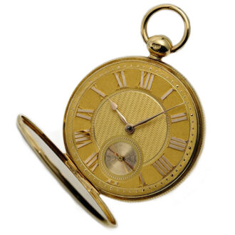English heavy gold pocket watch with musical movement Circa 1820