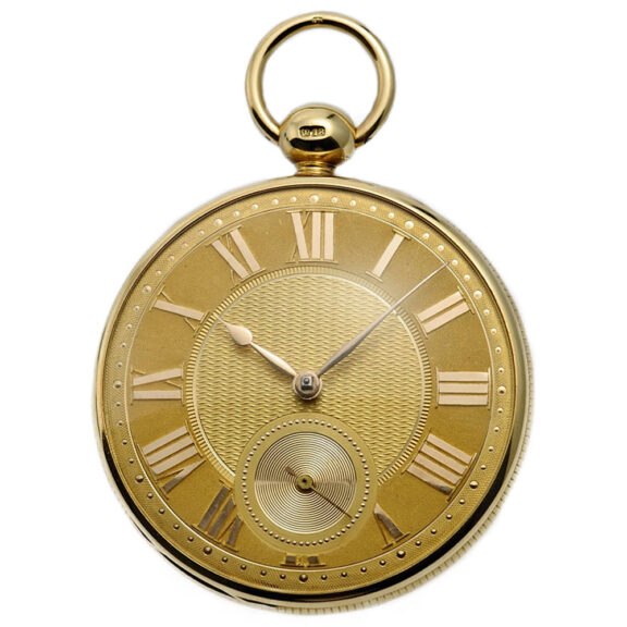 English heavy gold pocket watch with musical movement Circa 1820