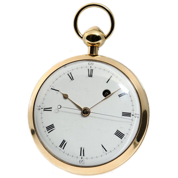French gold Pouzait type stoppable lever watch Circa 1795 French gold Pouzait type stoppable lever watch Circa 1795