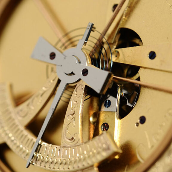 Swiss gold pocket watch with lever escapement Circa 1795 Swiss gold pocket watch with lever escapement Circa 1795