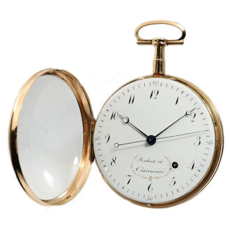 Swiss gold pocket watch with lever escapement Circa 1795 Swiss gold pocket watch with lever escapement Circa 1795