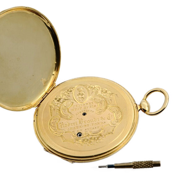 Swiss ultra thin pocket watch with Bagnolet caliber Circa 1840 Swiss ultra thin pocket watch with Bagnolet caliber Circa 1840