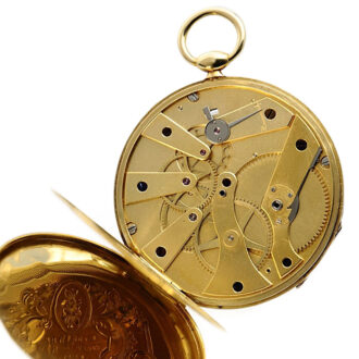Swiss ultra thin pocket watch with Bagnolet caliber Circa 1840