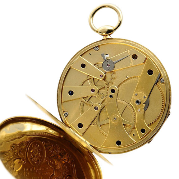 Swiss ultra thin pocket watch with Bagnolet caliber Circa 1840 Swiss ultra thin pocket watch with Bagnolet caliber Circa 1840