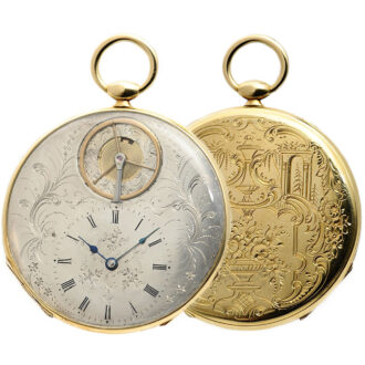 Swiss ultra thin pocket watch with Bagnolet caliber Circa 1840