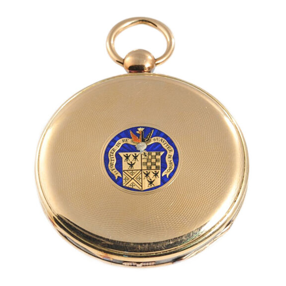 Swiss gold watch with alarm and jumping seconds Circa 1830 Swiss gold watch with alarm and jumping seconds Circa 1830