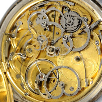 German repeater with quarter hour/hour self strike Circa 1800