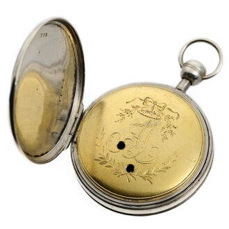 Swiss Niello-silver repeating pocket watch Circa 1820