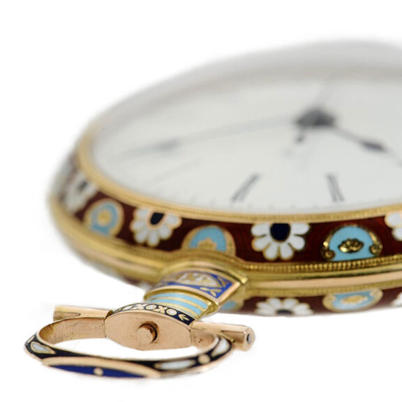 Swiss gold enamel watch for the Chinese market Circa 1835 Swiss gold enamel watch for the Chinese market Circa 1835