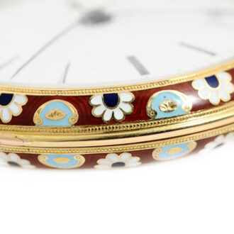 Swiss gold enamel watch for the Chinese market Circa 1835