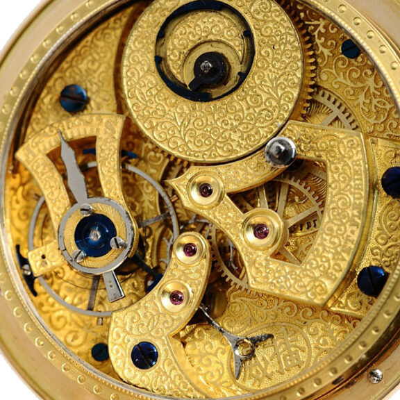 Swiss gold enamel watch for the Chinese market Circa 1835 Swiss gold enamel watch for the Chinese market Circa 1835