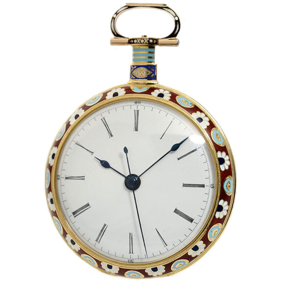 Swiss gold enamel watch for the Chinese market Circa 1835 Swiss gold enamel watch for the Chinese market Circa 1835