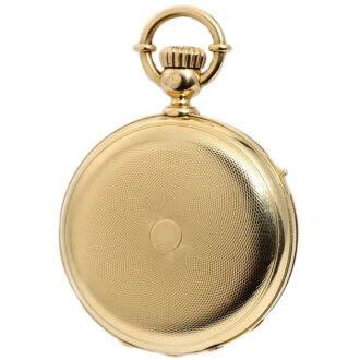 French gold pivoted detent watch with tourbillon Circa 1877