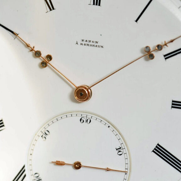 French gold pivoted detent watch with tourbillon Circa 1877 French gold pivoted detent watch with tourbillon Circa 1877