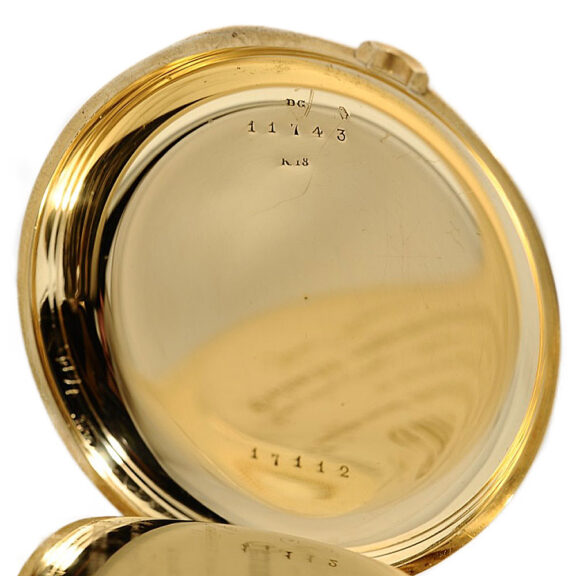 French gold pivoted detent watch with tourbillon Circa 1877 French gold pivoted detent watch with tourbillon Circa 1877