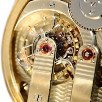 French gold pivoted detent watch with tourbillon Circa 1877